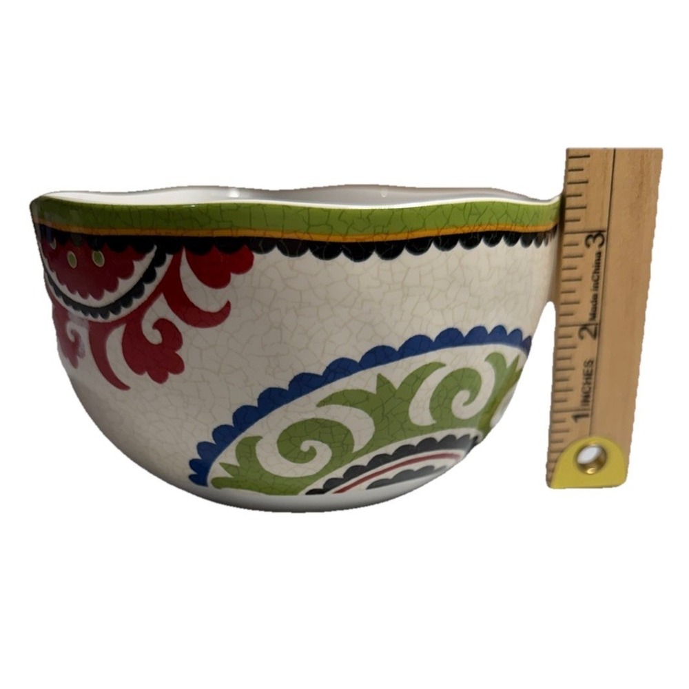 Pier 1 Suzani Medallion Cereal Or‎ Fruit Bowl 2011/2012